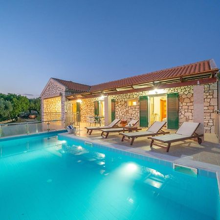 Stone Villa Eriphyle ,Private Witn Sunset View Фискардон Экстерьер фото