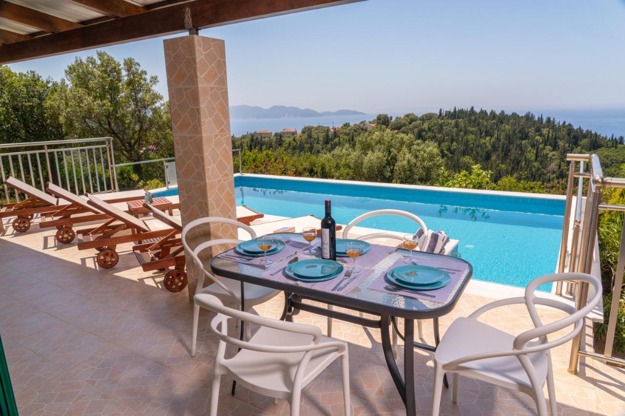 Stone Villa Eriphyle ,Private Witn Sunset View Фискардон Экстерьер фото