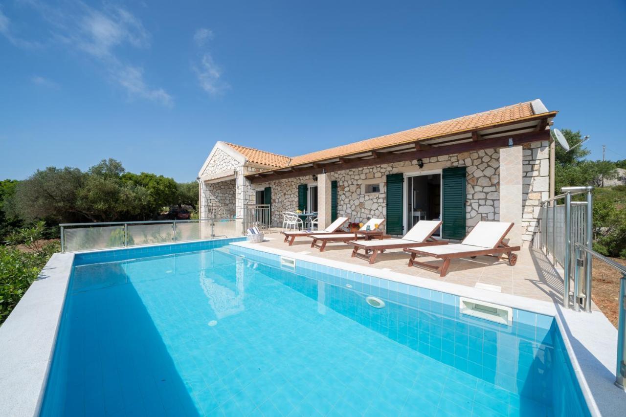 Stone Villa Eriphyle ,Private Witn Sunset View Фискардон Экстерьер фото