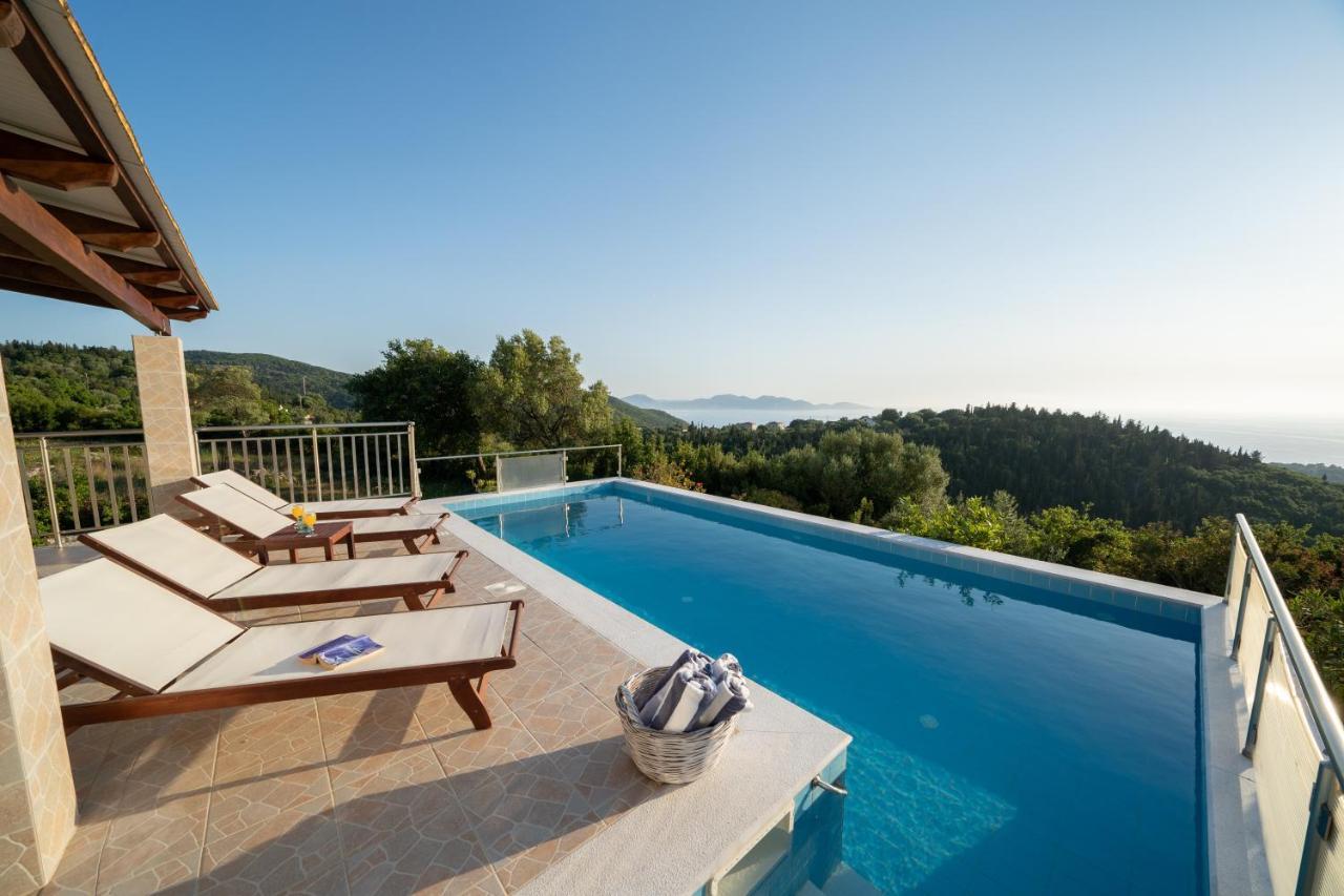Stone Villa Eriphyle ,Private Witn Sunset View Фискардон Экстерьер фото