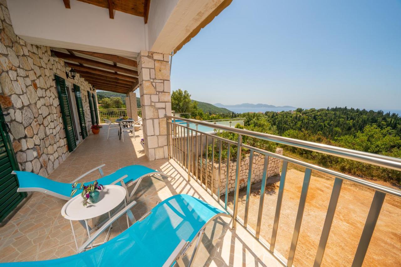 Stone Villa Eriphyle ,Private Witn Sunset View Фискардон Экстерьер фото