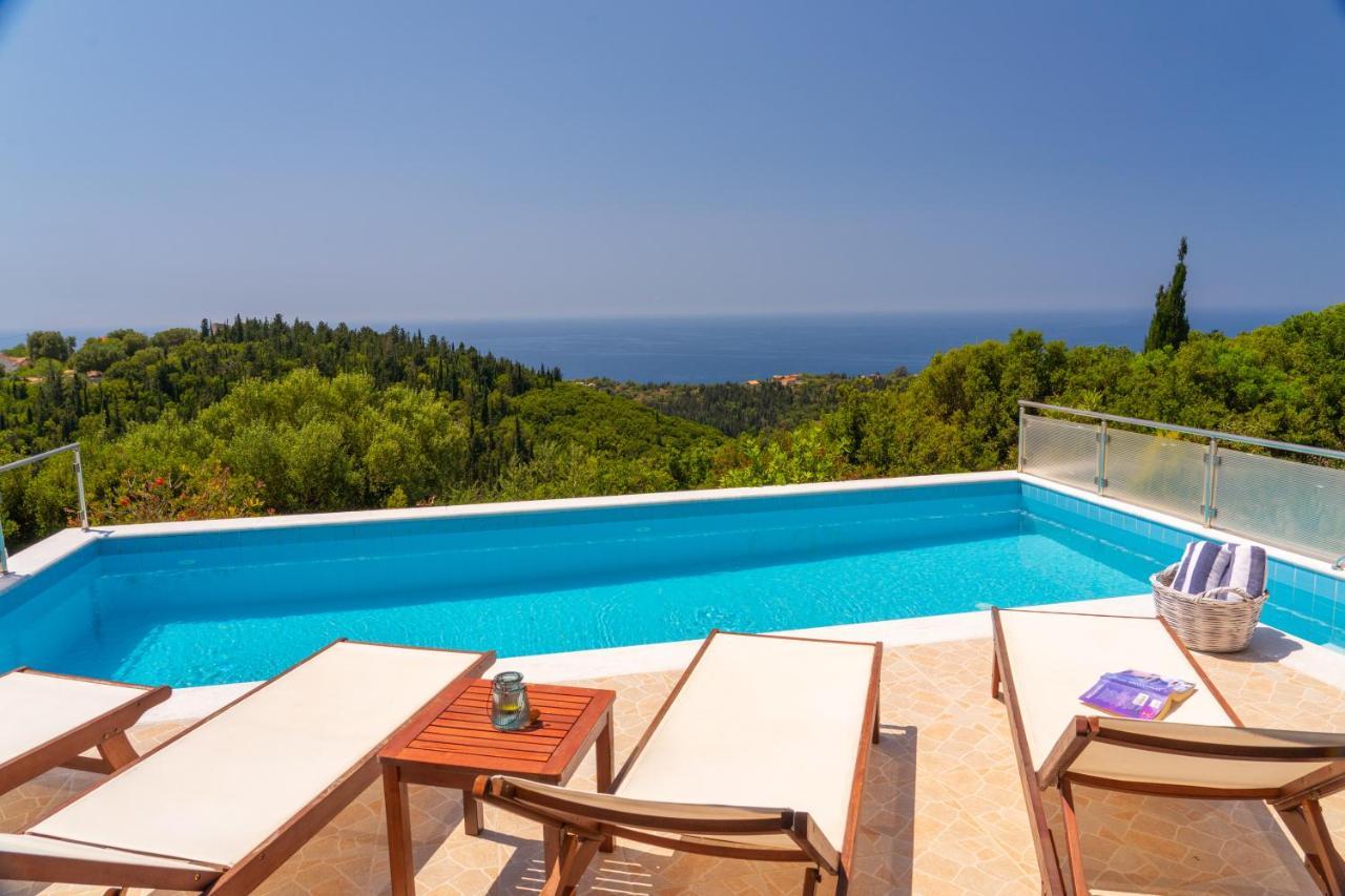 Stone Villa Eriphyle ,Private Witn Sunset View Фискардон Экстерьер фото