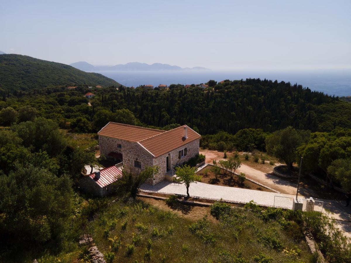 Stone Villa Eriphyle ,Private Witn Sunset View Фискардон Экстерьер фото