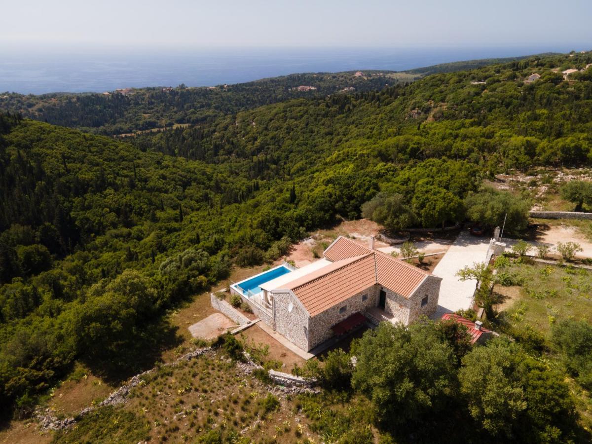 Stone Villa Eriphyle ,Private Witn Sunset View Фискардон Экстерьер фото
